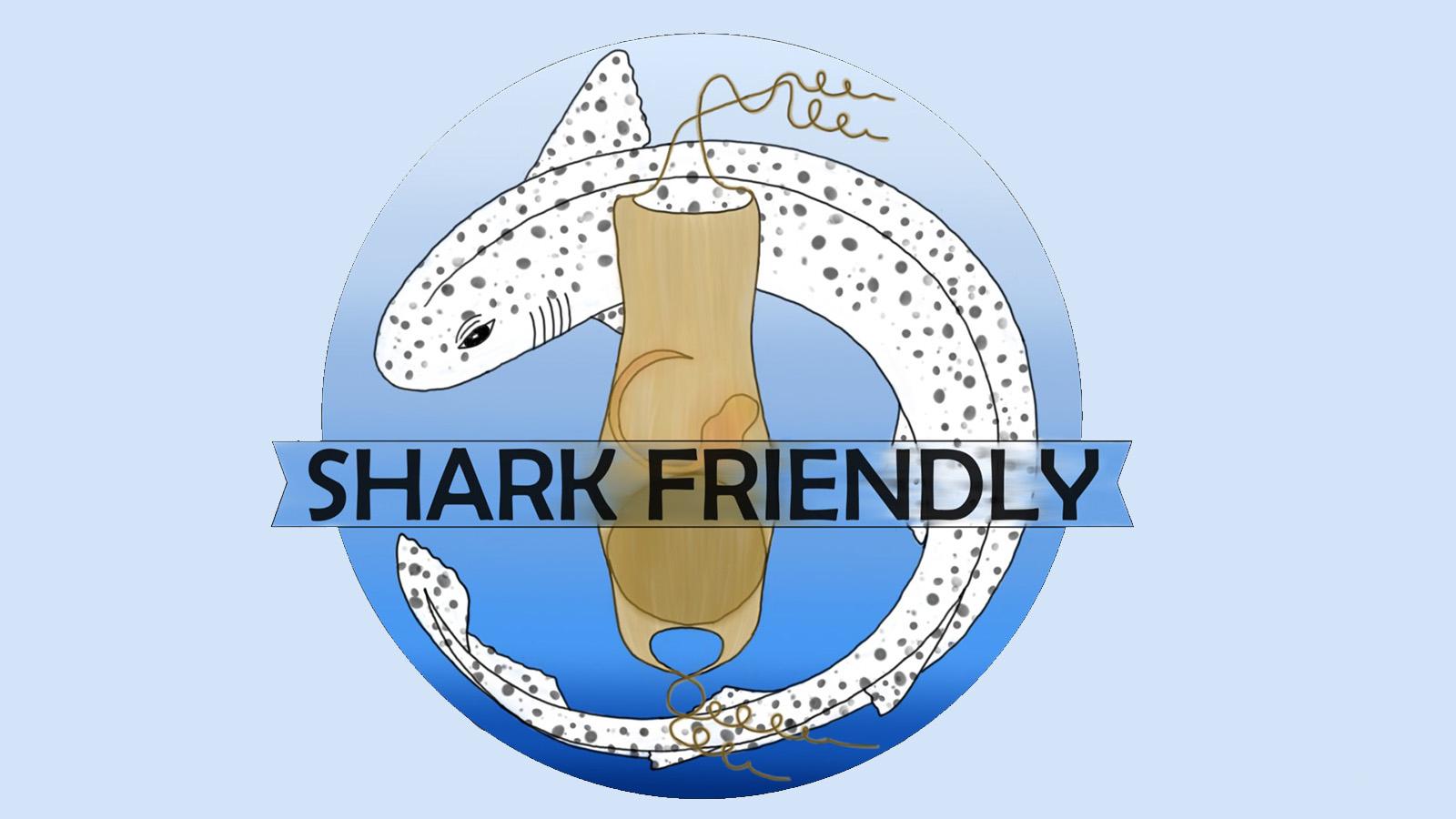 Logo des Project Catshark mit einem Katzenhai-Ei, einem Katzenhai und der Aufschrift Shark Friendly von Ricarda